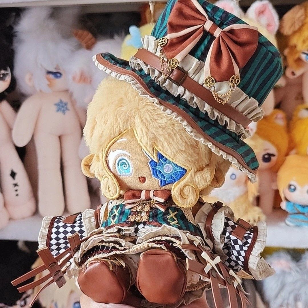 Cosplay Plushie Prop - Bonecos de Pelúcia Timekeeper Cookie de