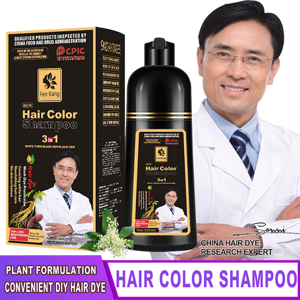 Hair Spray Color - Shampoo de coloração instantânea 3 em