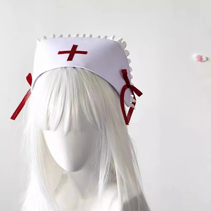 Novo chapéu de enfermeira esti - Cosplay Prop Bow avaliação e preço